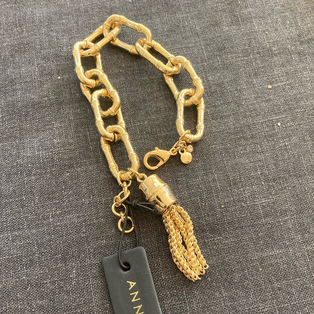 Ann Taylor gold link bracelet
